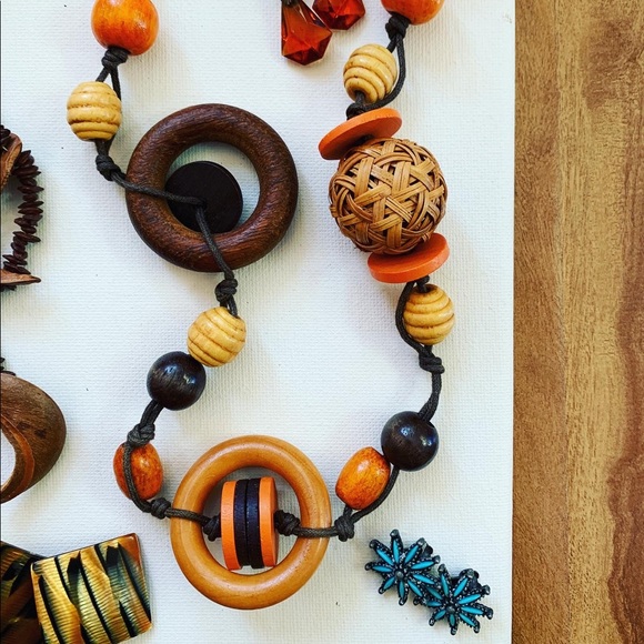 Lot of Vintage Boho Costume Fashion Statement Jewellery - Picture 3 of 11